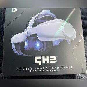 Double knob head strap for quest3